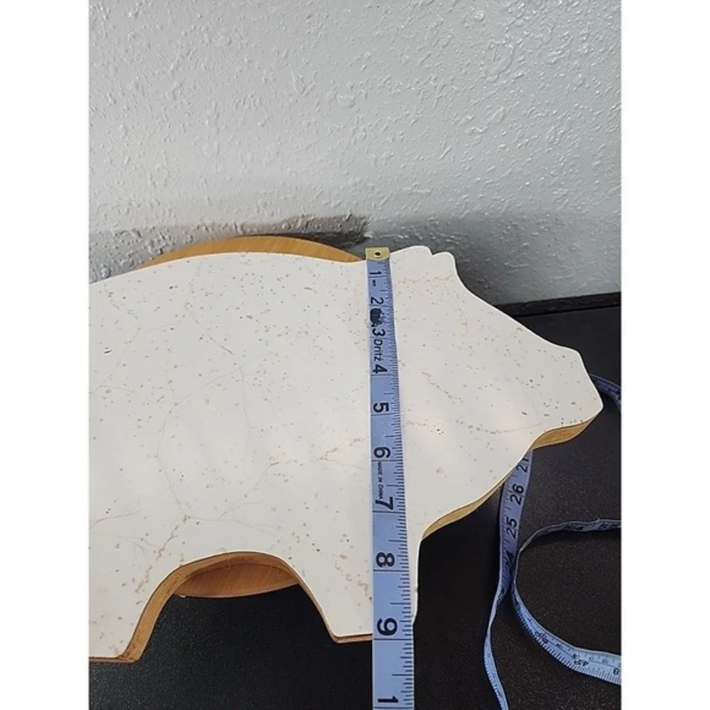 Vintage Wooden PIG Shaped‎ CUTTING BOARD Country Kitchen Farmhouse